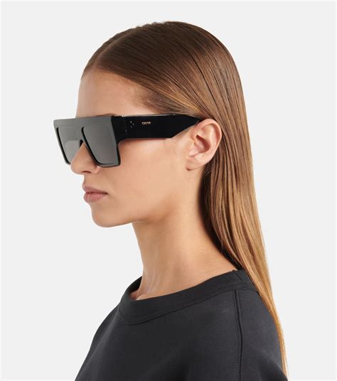 black square sunglasses celine|celine oversized square sunglasses.